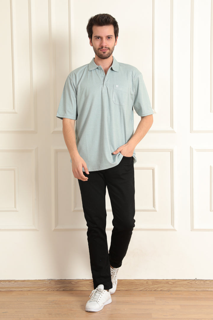 MPL Men's Plus Size Polo Neck T-shirt 1001 - Tultepec