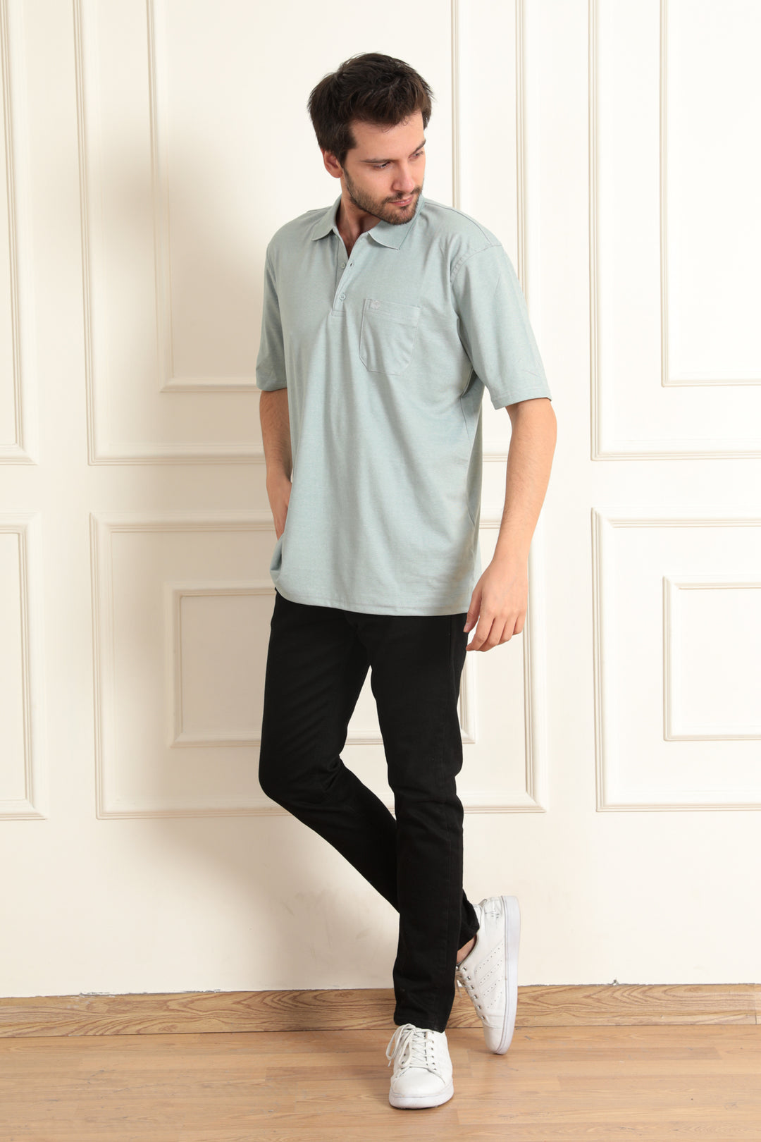 MPL Men's Plus Size Polo Neck T-shirt 1001 - Tultepec