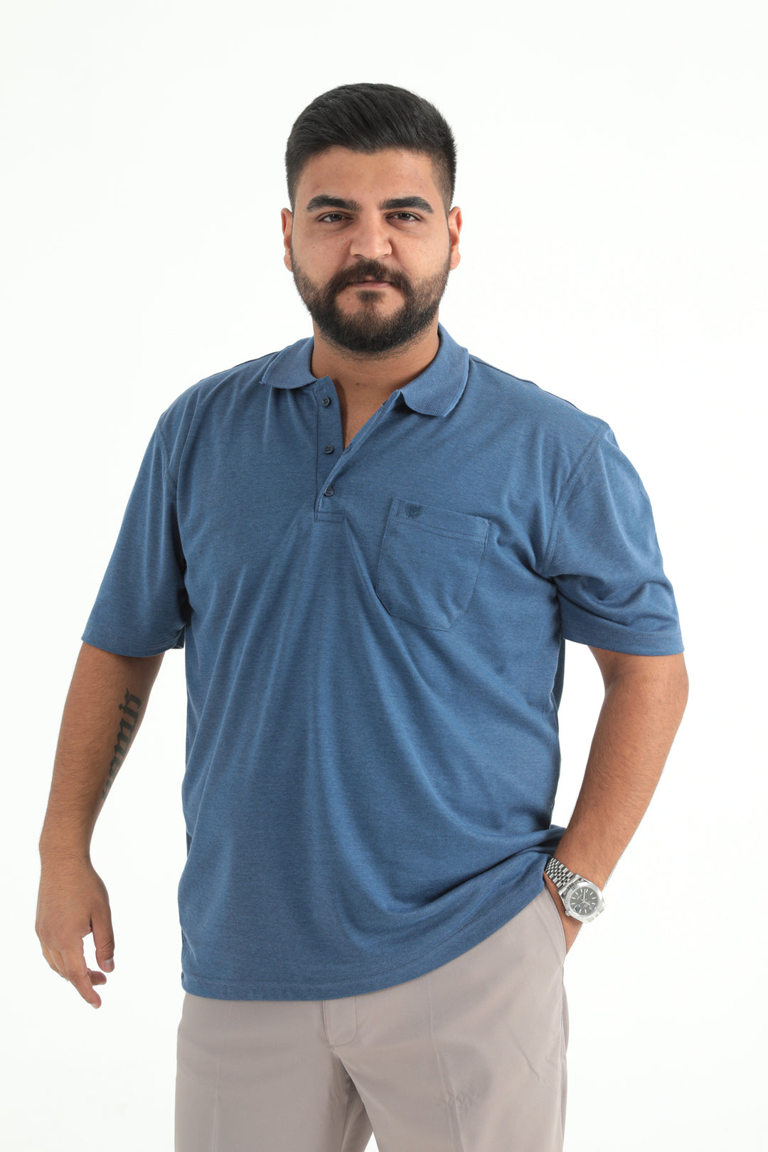 MPL Men's Plus Size Polo Neck T-shirt 1001 - Wheeling