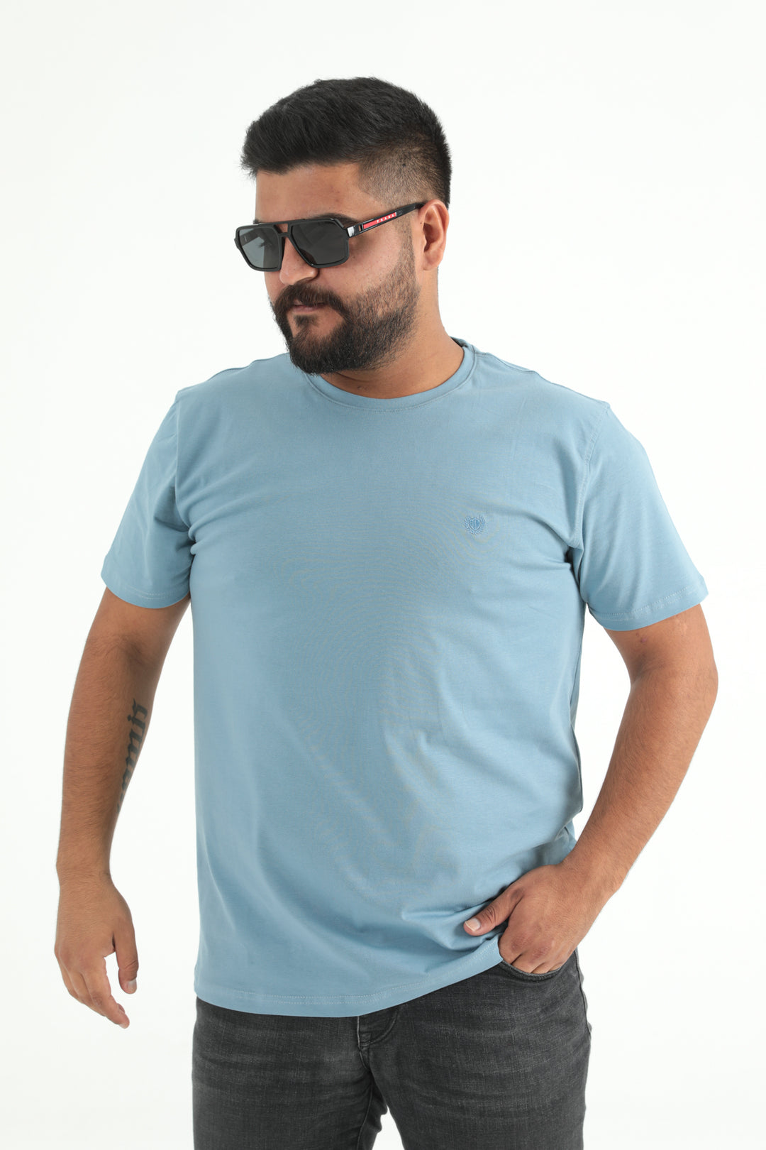 MPL Men's Plus Size Bicycle Neck T-shirt 1019 - Telde