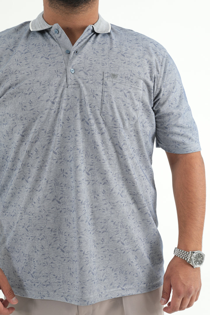 MPL Men's Plus Size Polo Neck T-shirt 10014 - Maladzyechna