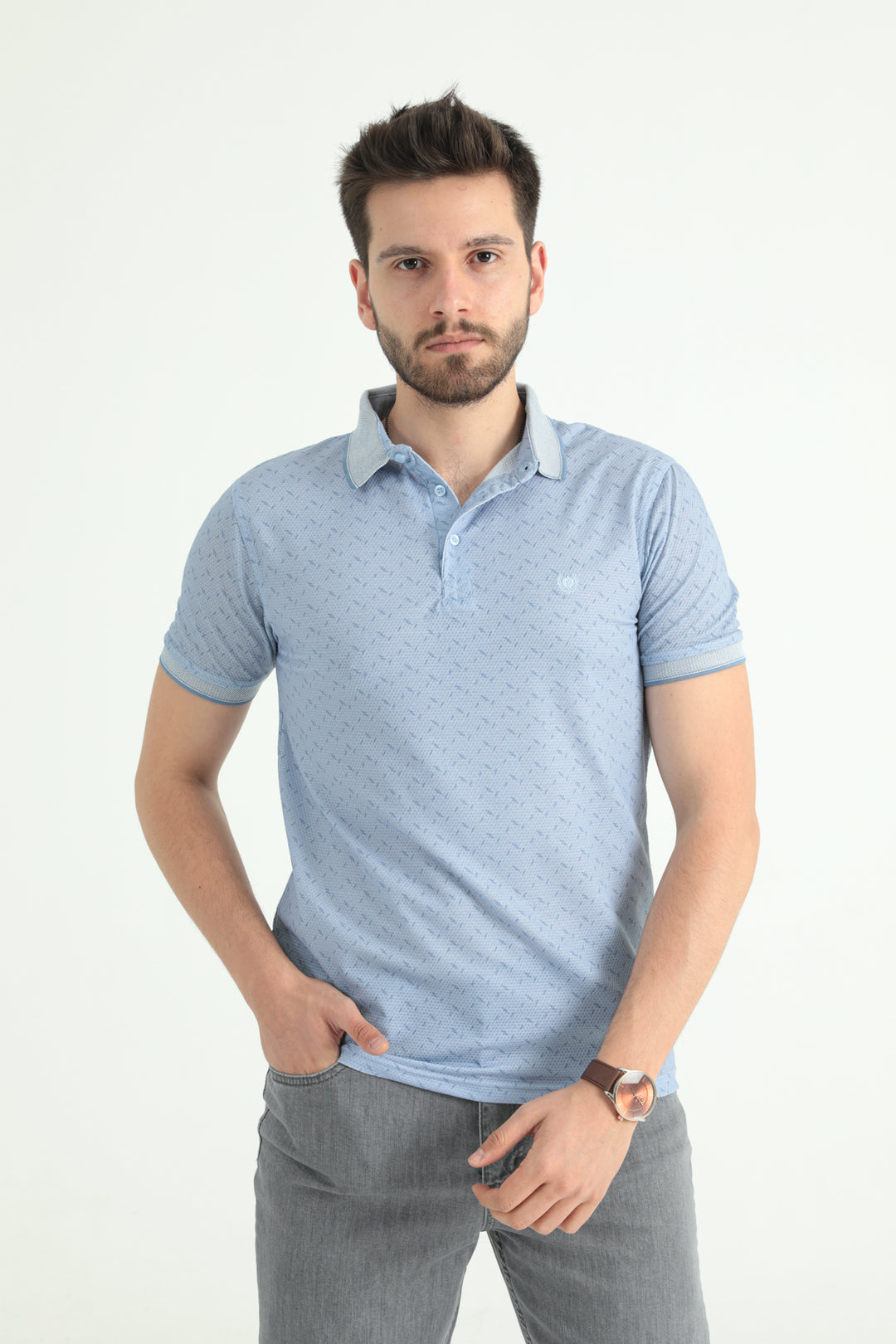 MPL Men's Polo Neck Printed T-shirt 1030-9 - Kentwood