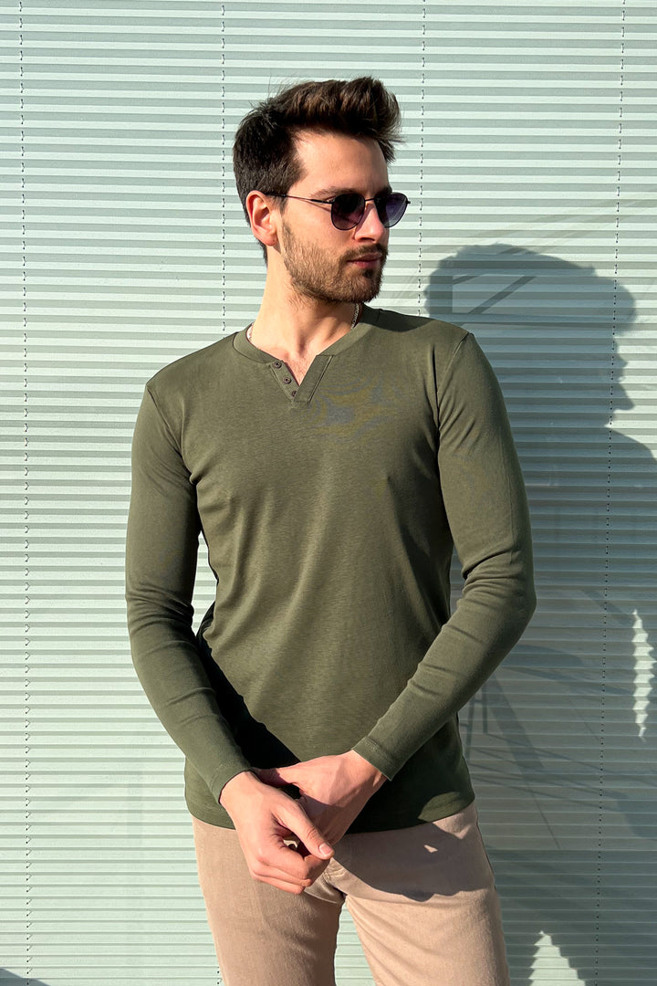 MPL Men's V-Neck 3 Button Bodysuit 5066 - Kailua