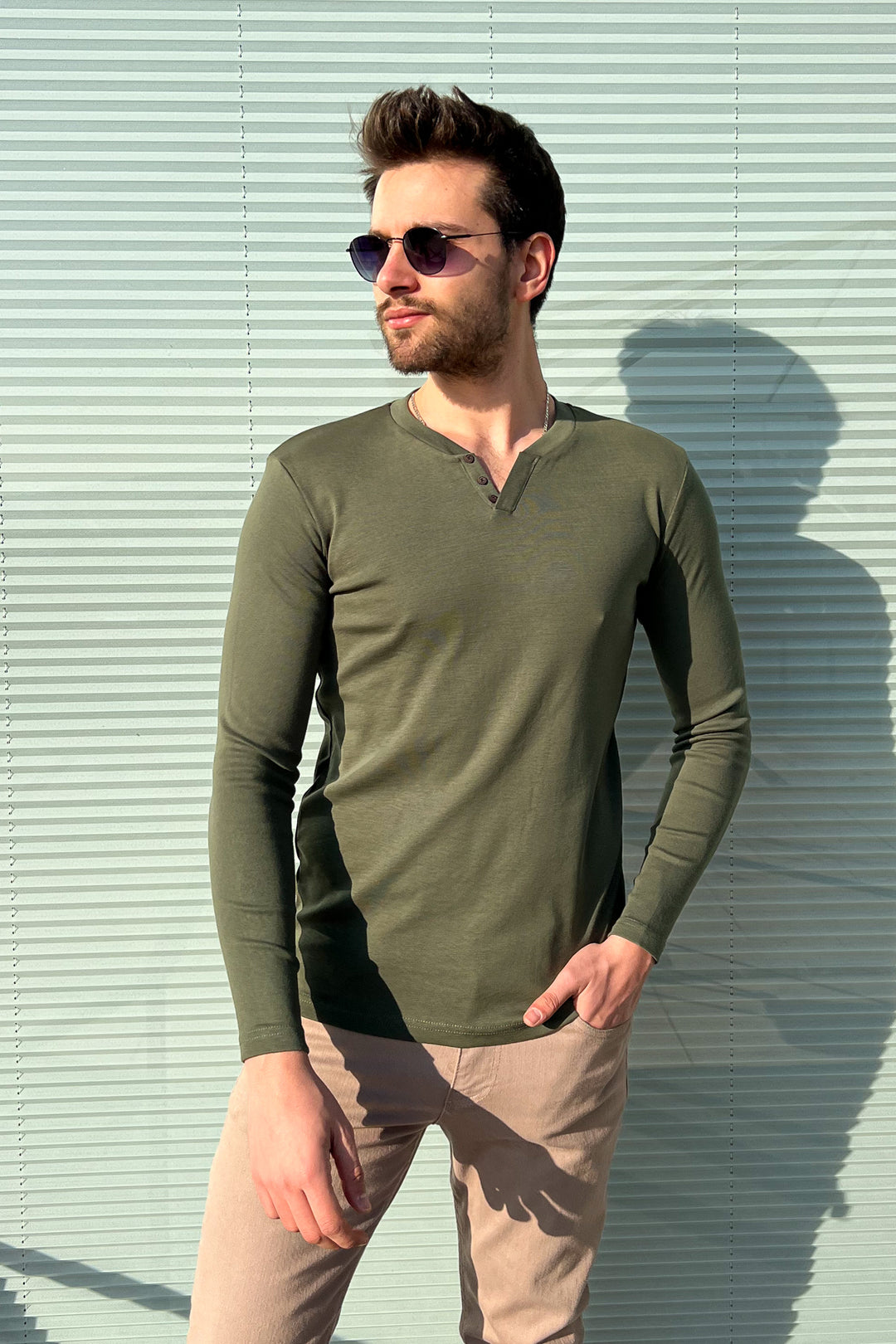 MPL Men's V-Neck 3 Button Bodysuit 5066 - Kailua