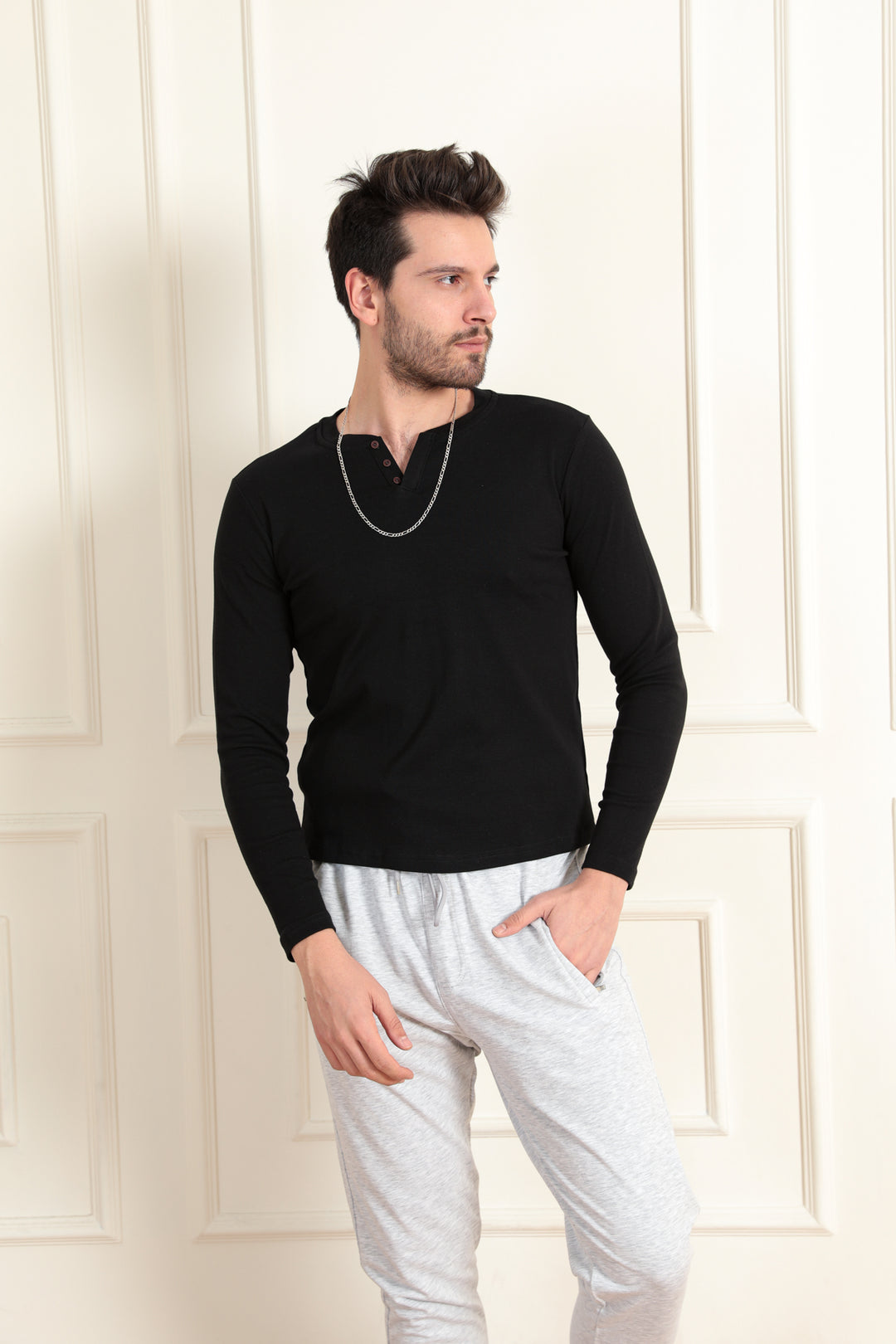 MPL Men's Collar 3 Button Bodysuit 5066 - Gosport