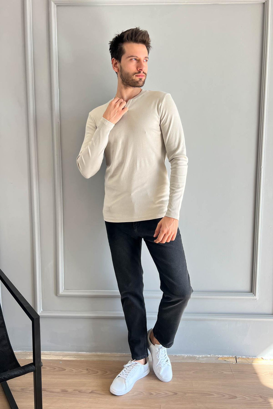 MPL Men's V-Neck 3 Button Bodysuit 5066 - Hove