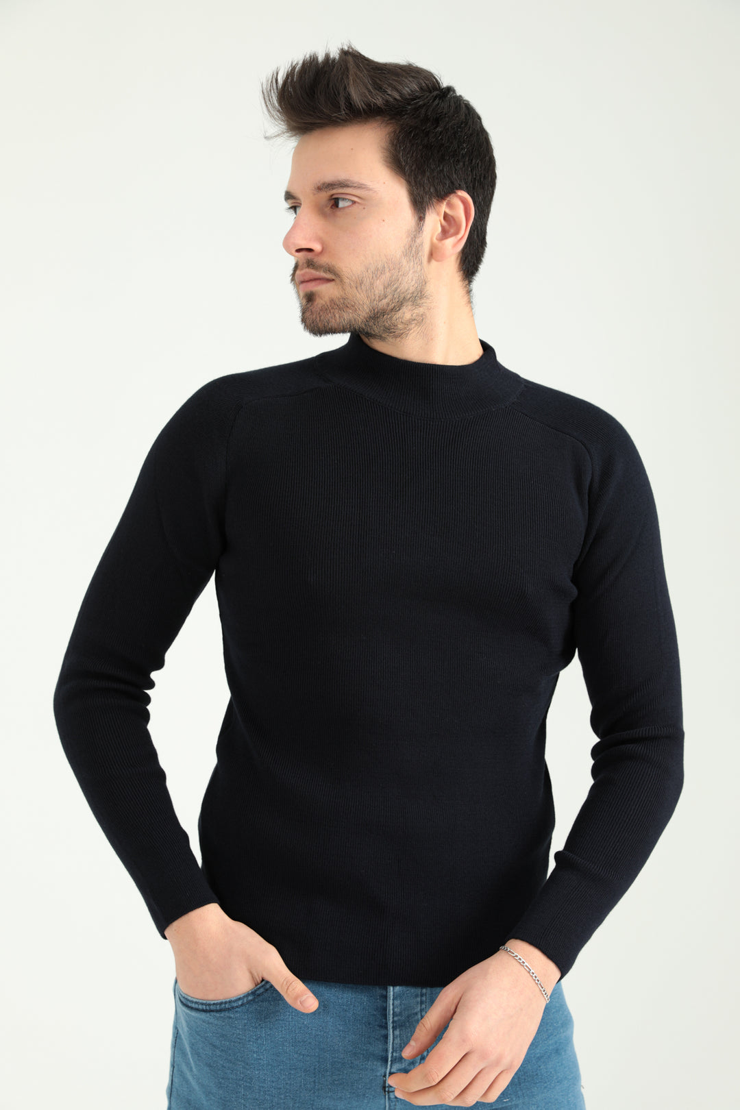 MPL Men's Half Fisherman Sweater 1340 - Harrogate