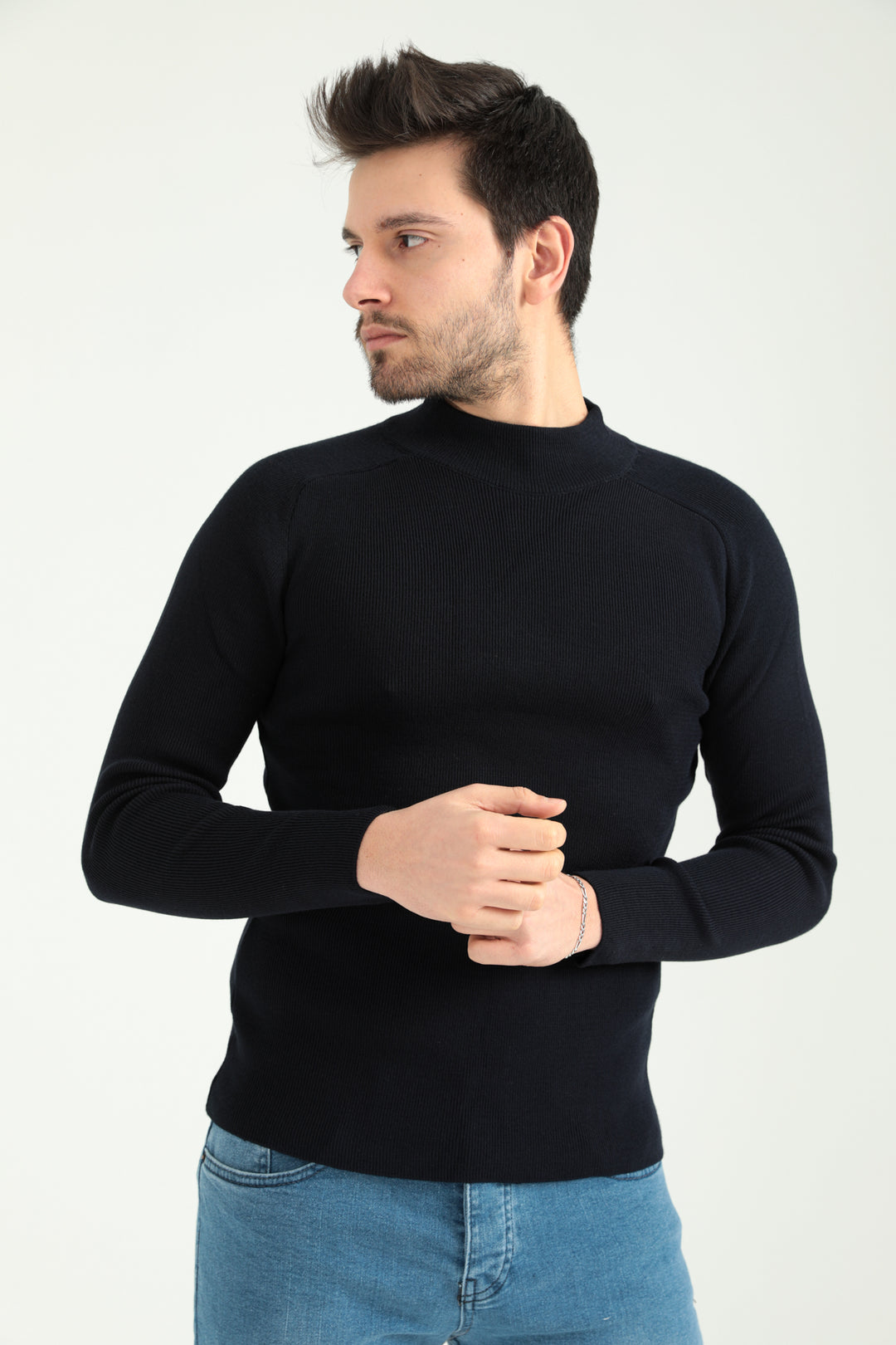 MPL Men's Half Fisherman Sweater 1340 - Harrogate