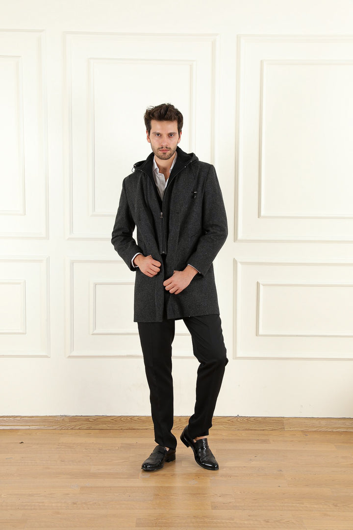 MPL Men's Hooded Cashmere Coat 810 - Wake Forest