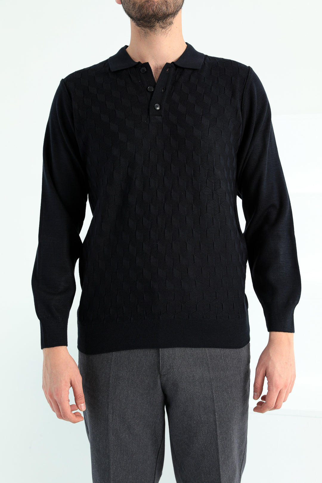 MPL Men's Polo Neck Sweater 910 - Terrebonne