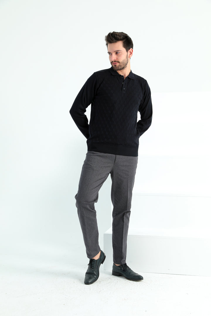 MPL Men's Polo Neck Sweater 910 - Terrebonne