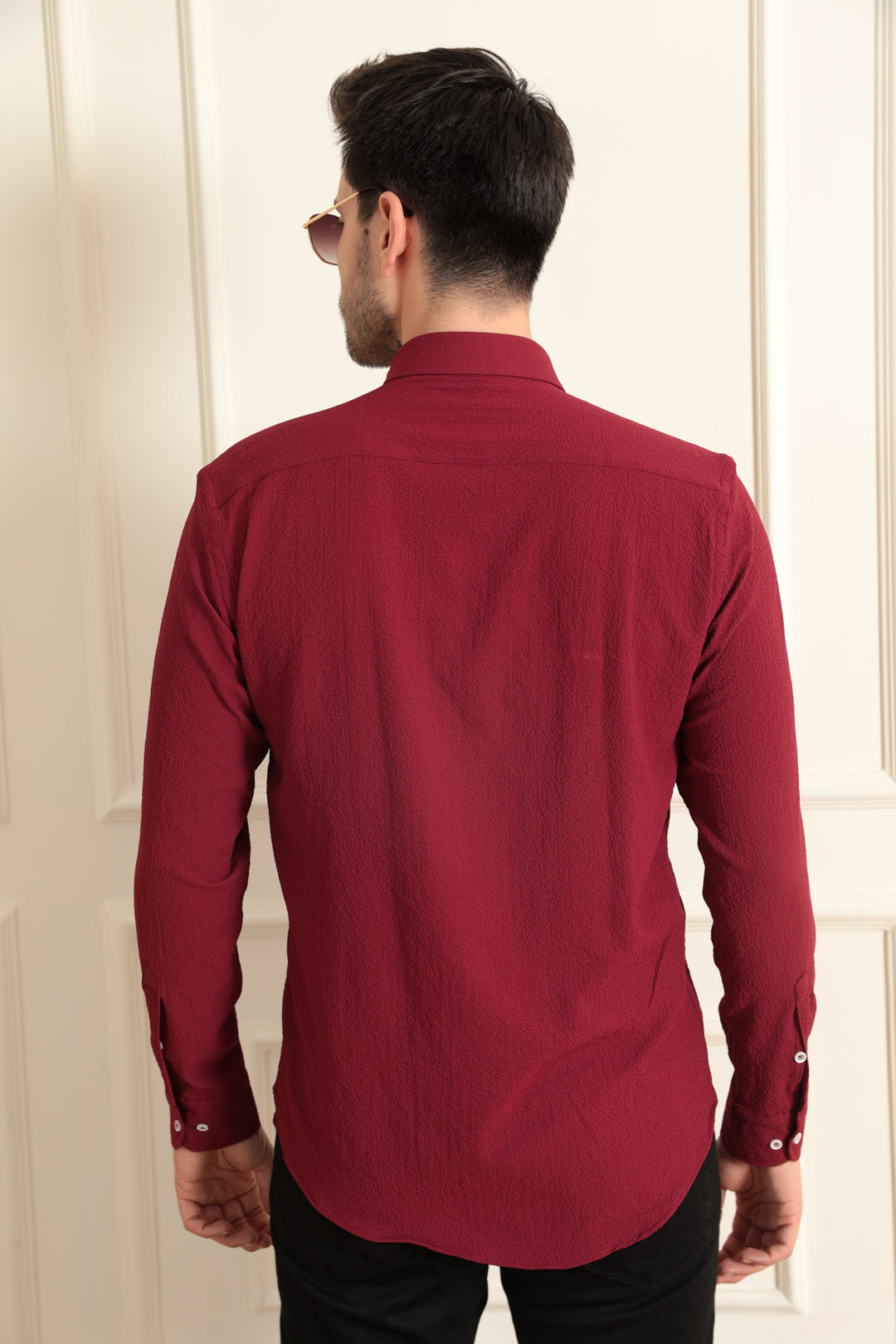 MPL Men's Slimfit Waffle Shirt 9701 - Elyria