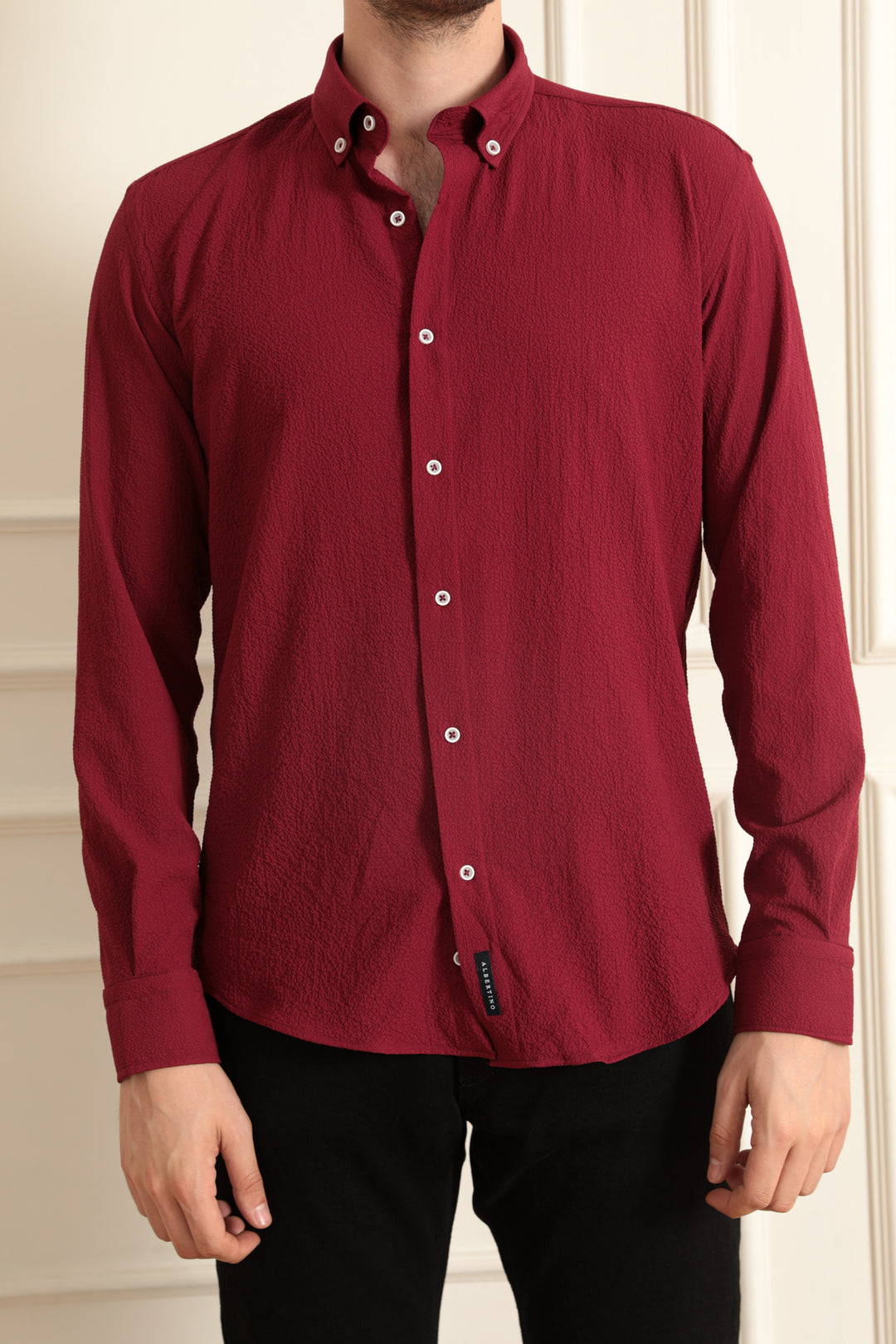 MPL Men's Slimfit Waffle Shirt 9701 - Elyria