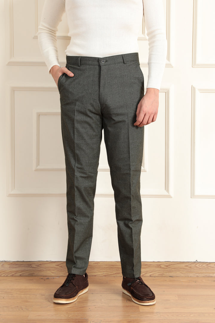 MPL Men's Wool Effect Classic Trousers - Palm Harbor