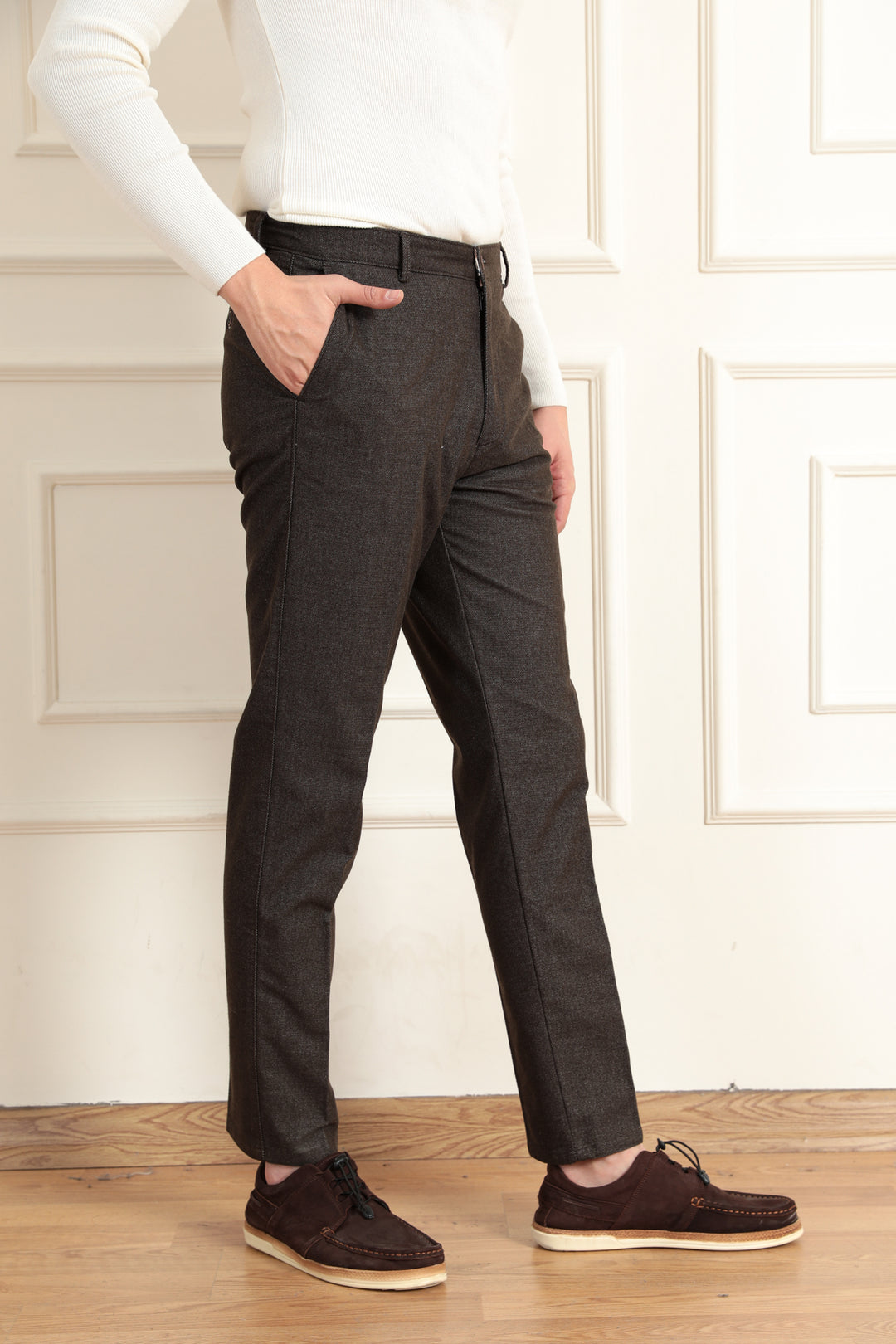 MPL Men's Wool Effect Classic Trousers - Călăraşi