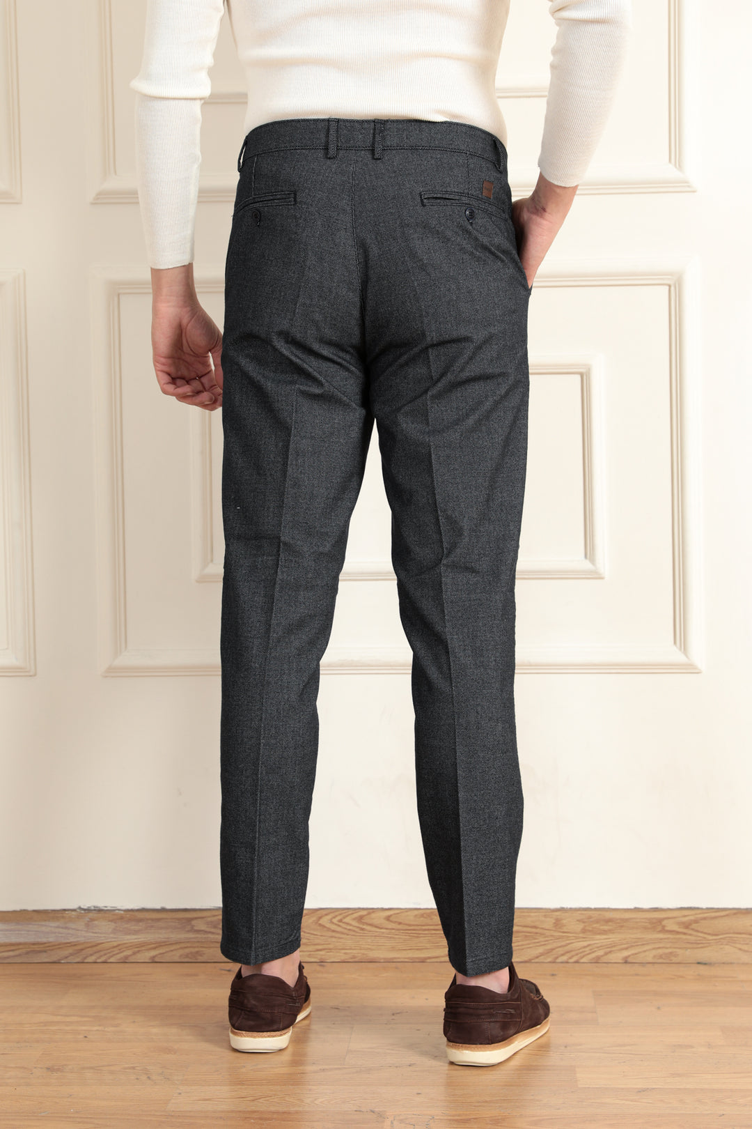 MPL Men's Wool Effect Classic Trousers - New Plymouth