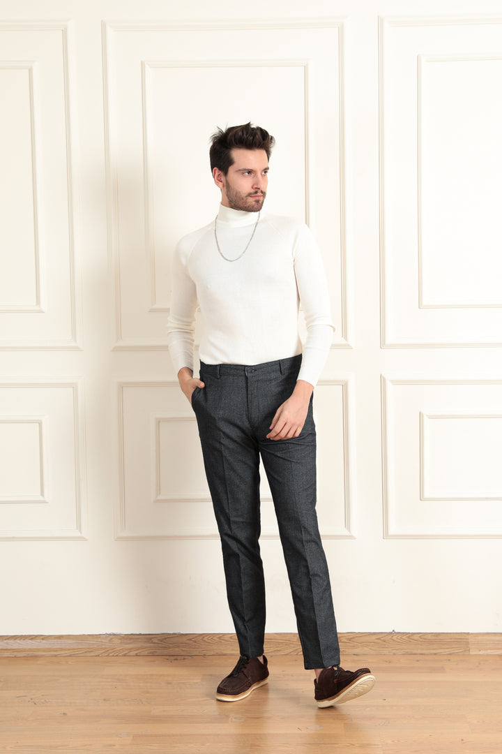 MPL Men's Wool Effect Classic Trousers - New Plymouth