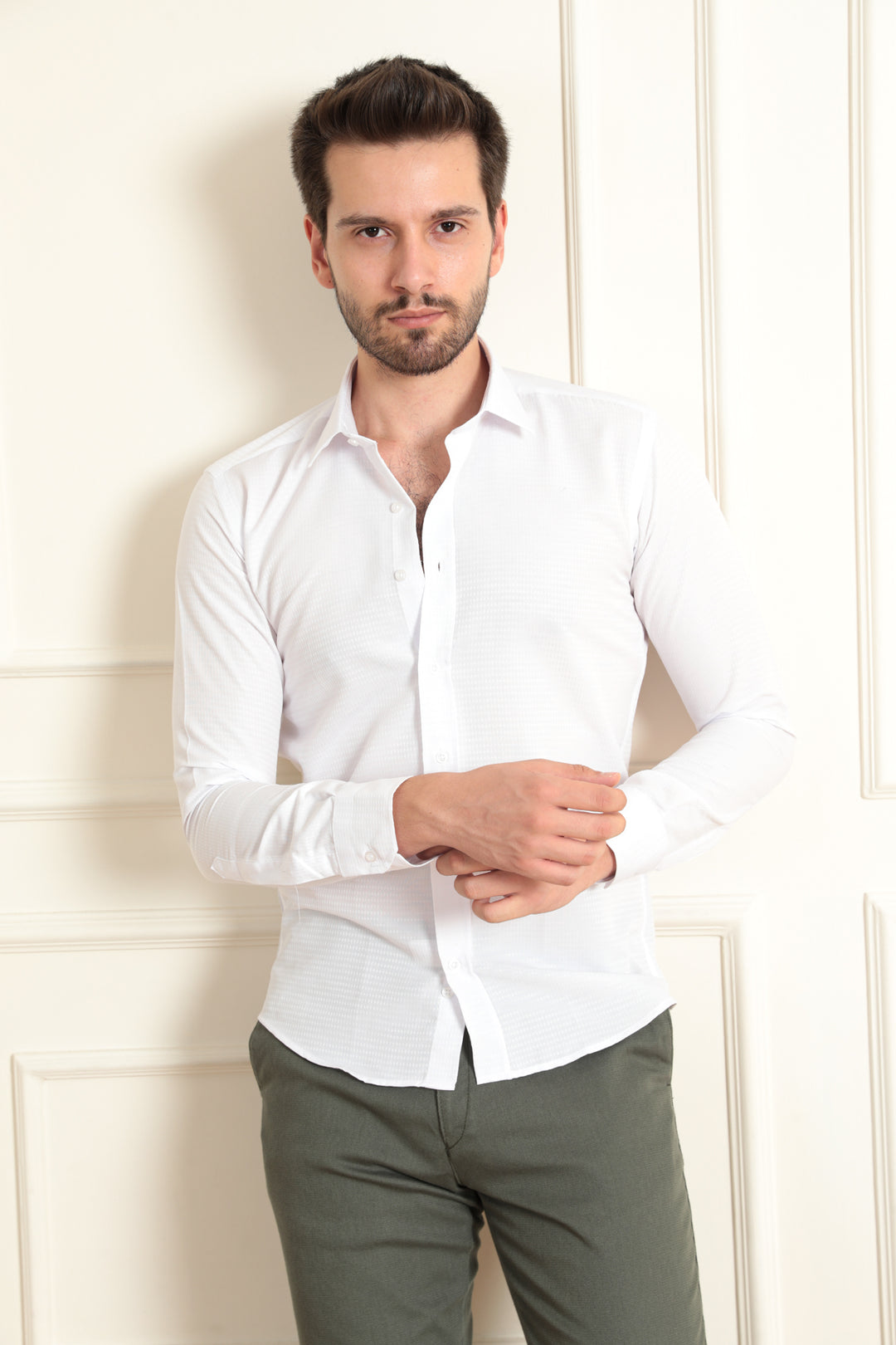 MPL Men's Patterned Shirt with 2 Buttons - Ternopil