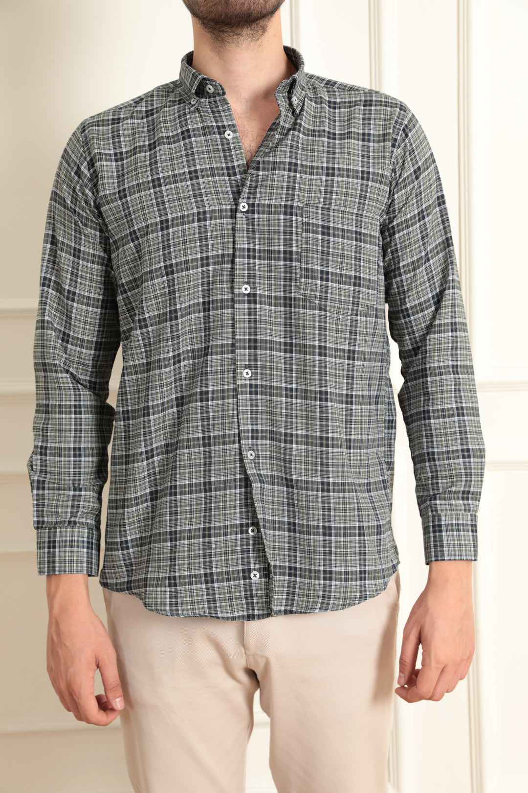 MPL Men's Long Sleeve Plaid Shirt - Fuengirola