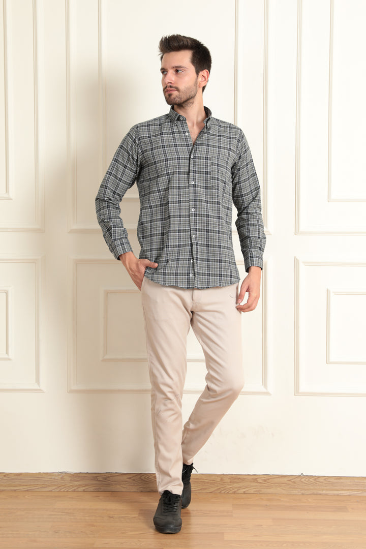 MPL Men's Long Sleeve Plaid Shirt - Fuengirola