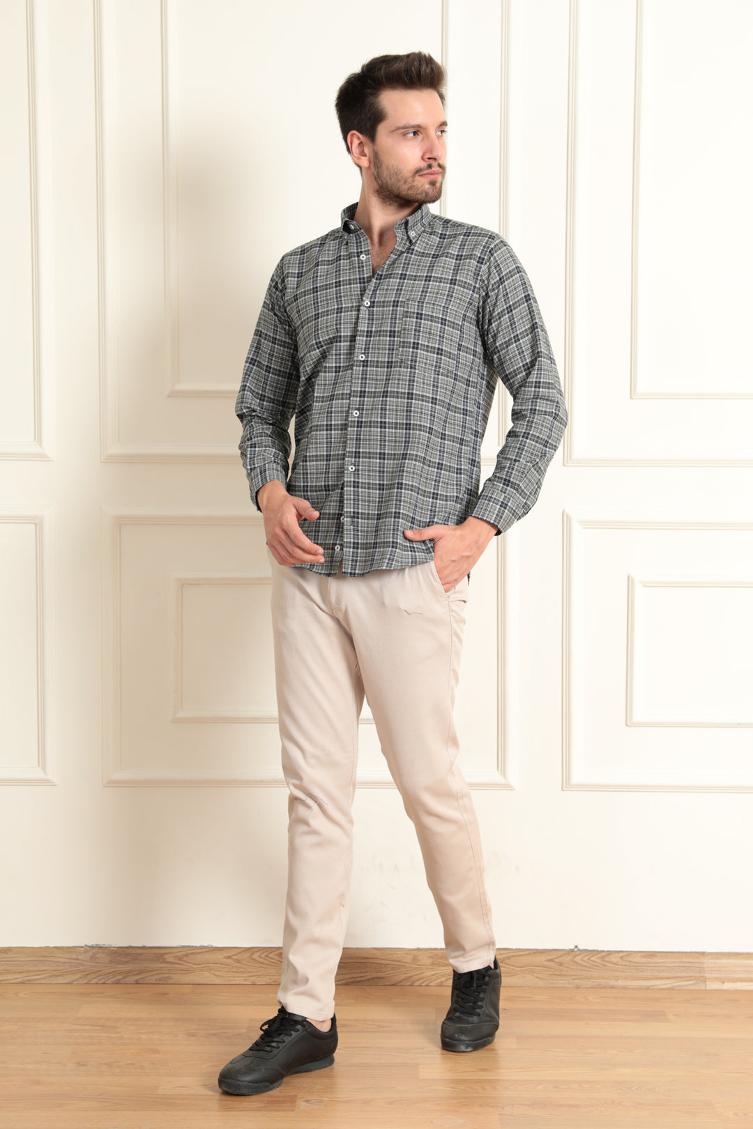 MPL Men's Long Sleeve Plaid Shirt - Fuengirola