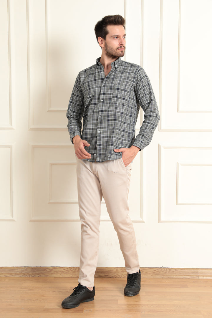 MPL Men's Long Sleeve Plaid Shirt - Fuengirola