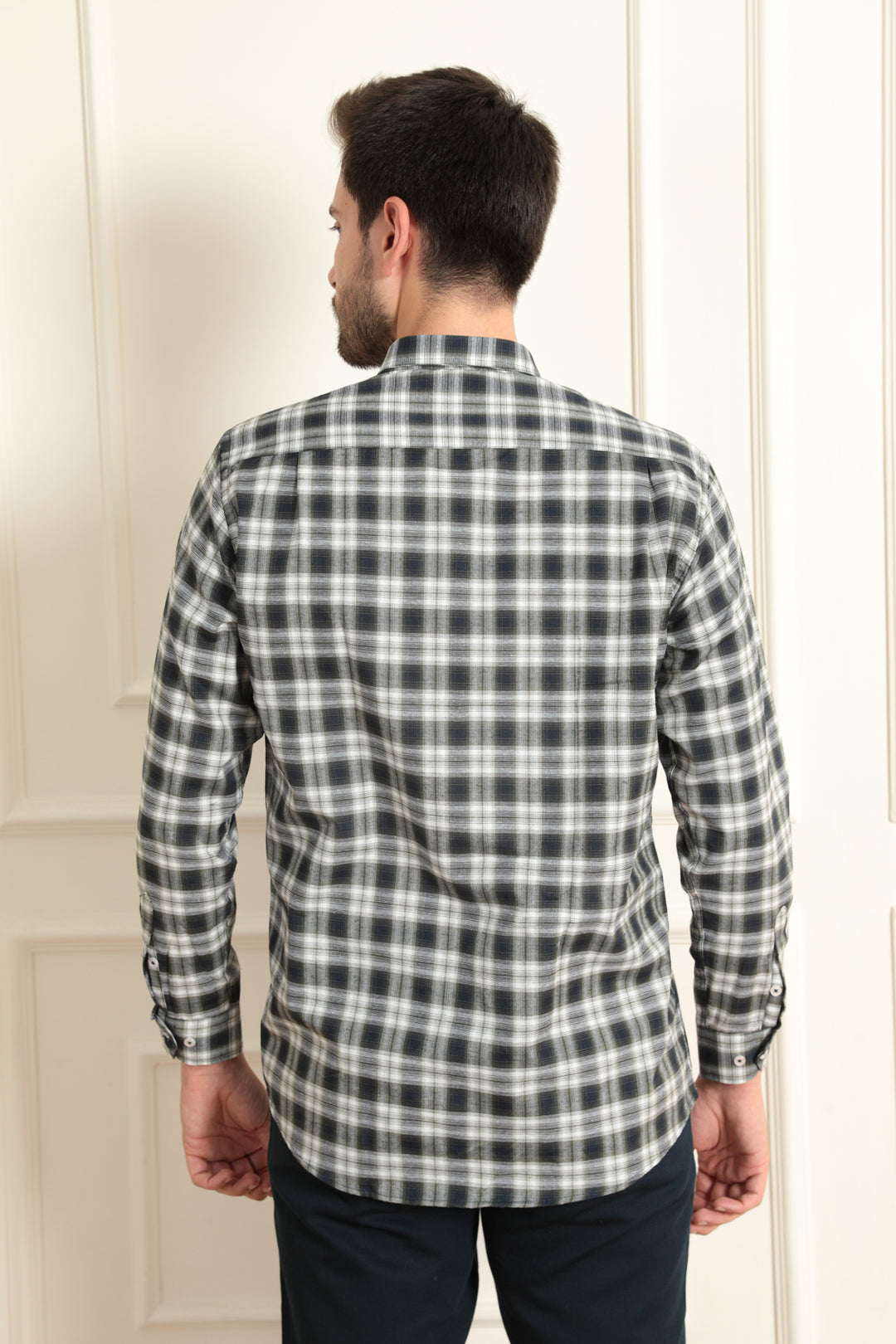MPL Men's Long Sleeve Plaid Shirt - Petroúpoli