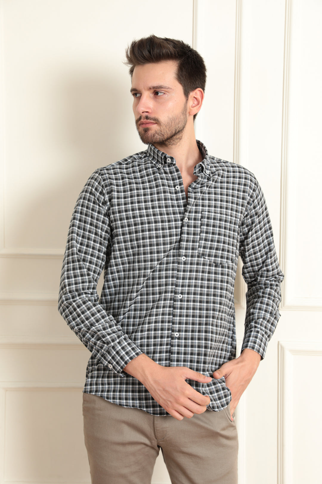 MPL Men's Long Sleeve Plaid Shirt - Mesa