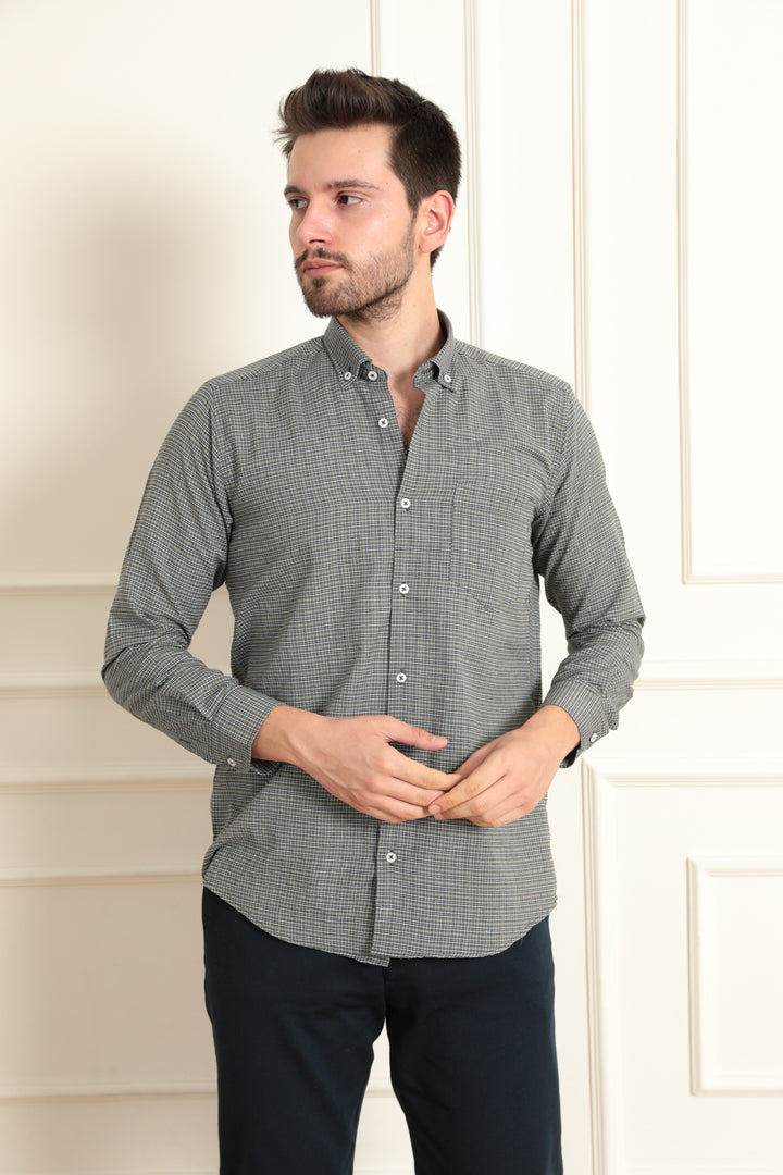 MPL Men's Long Sleeve Striped Shirt - Messina