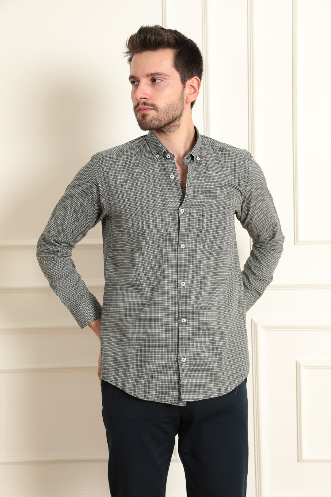 MPL Men's Long Sleeve Striped Shirt - Messina