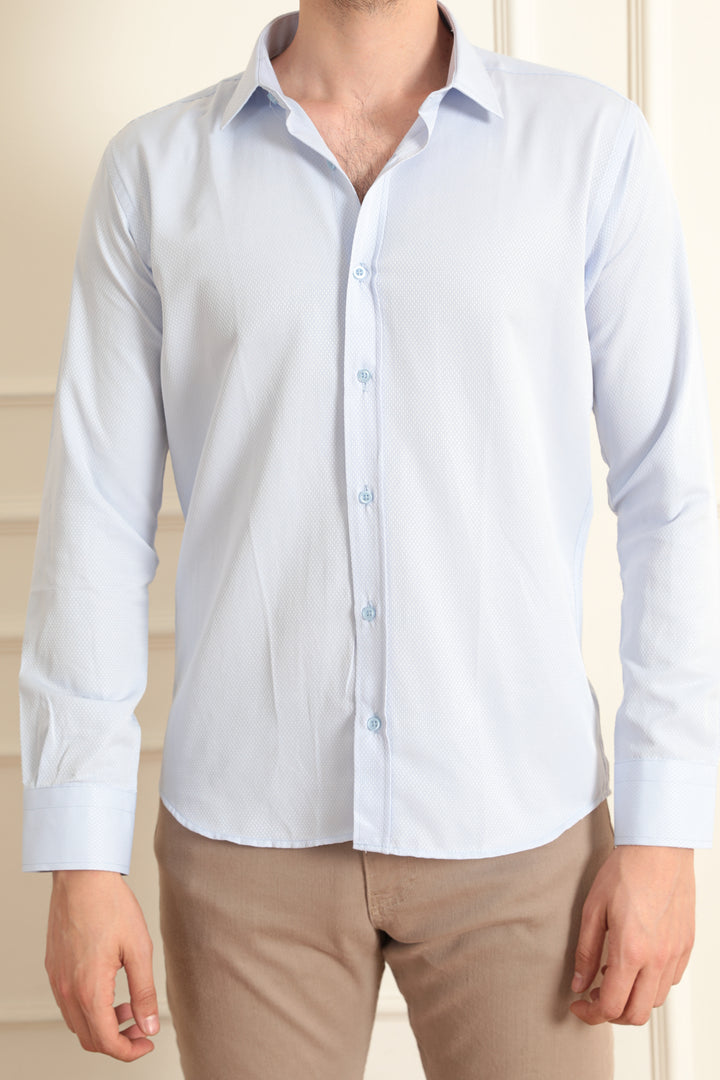 MPL Men's Patterned Shirt with 3 Buttons - Cottbus