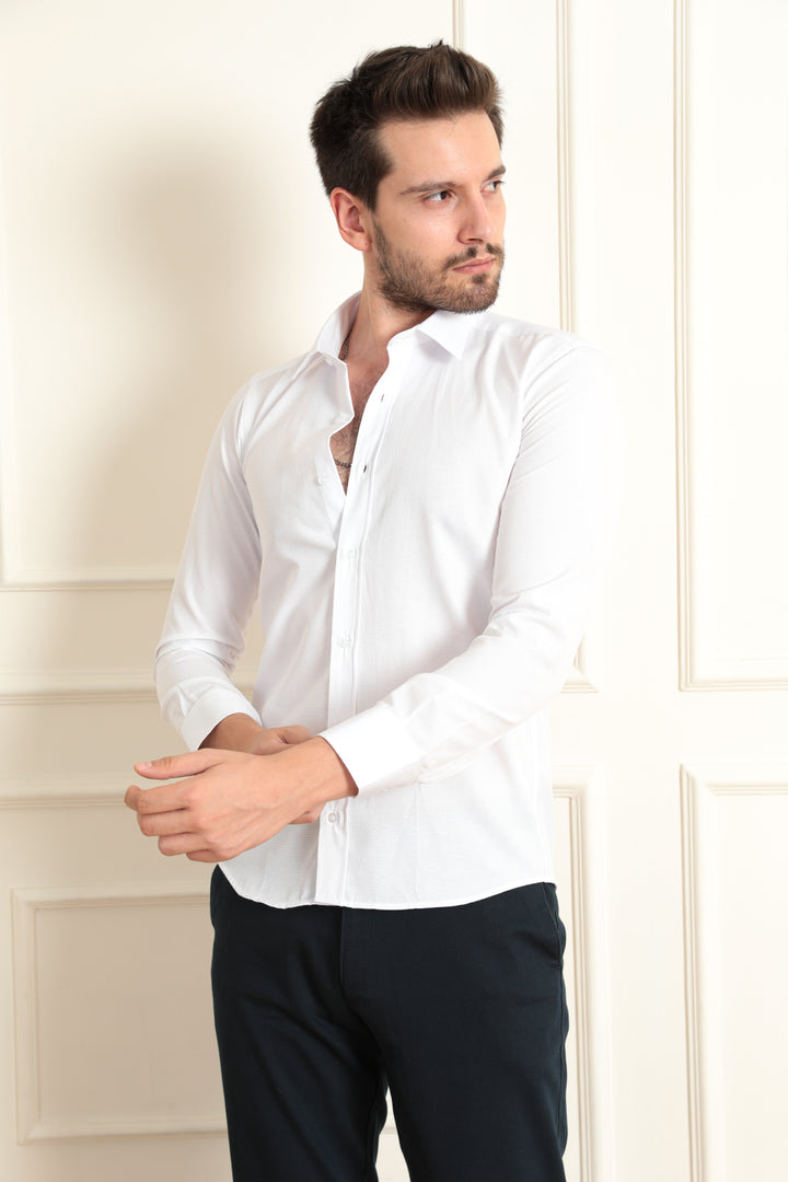 MPL Men's Patterned Shirt with 4 Buttons - Cleveland