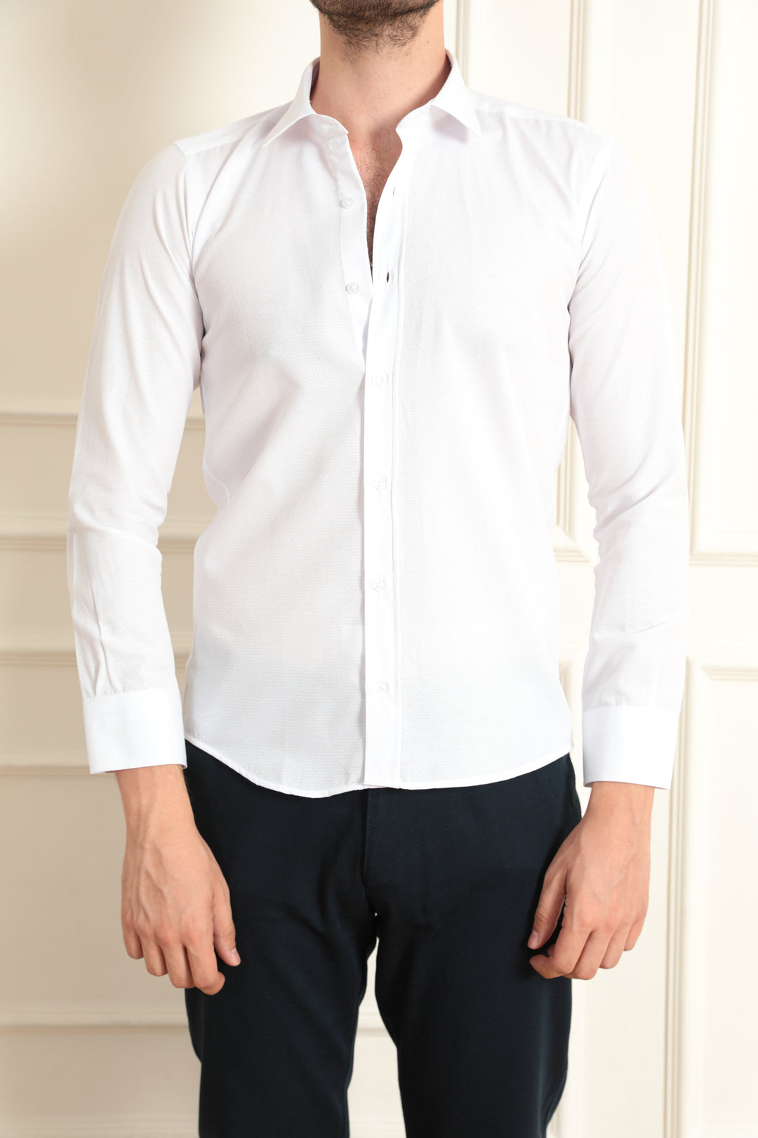 MPL Men's Patterned Shirt with 4 Buttons - Cleveland