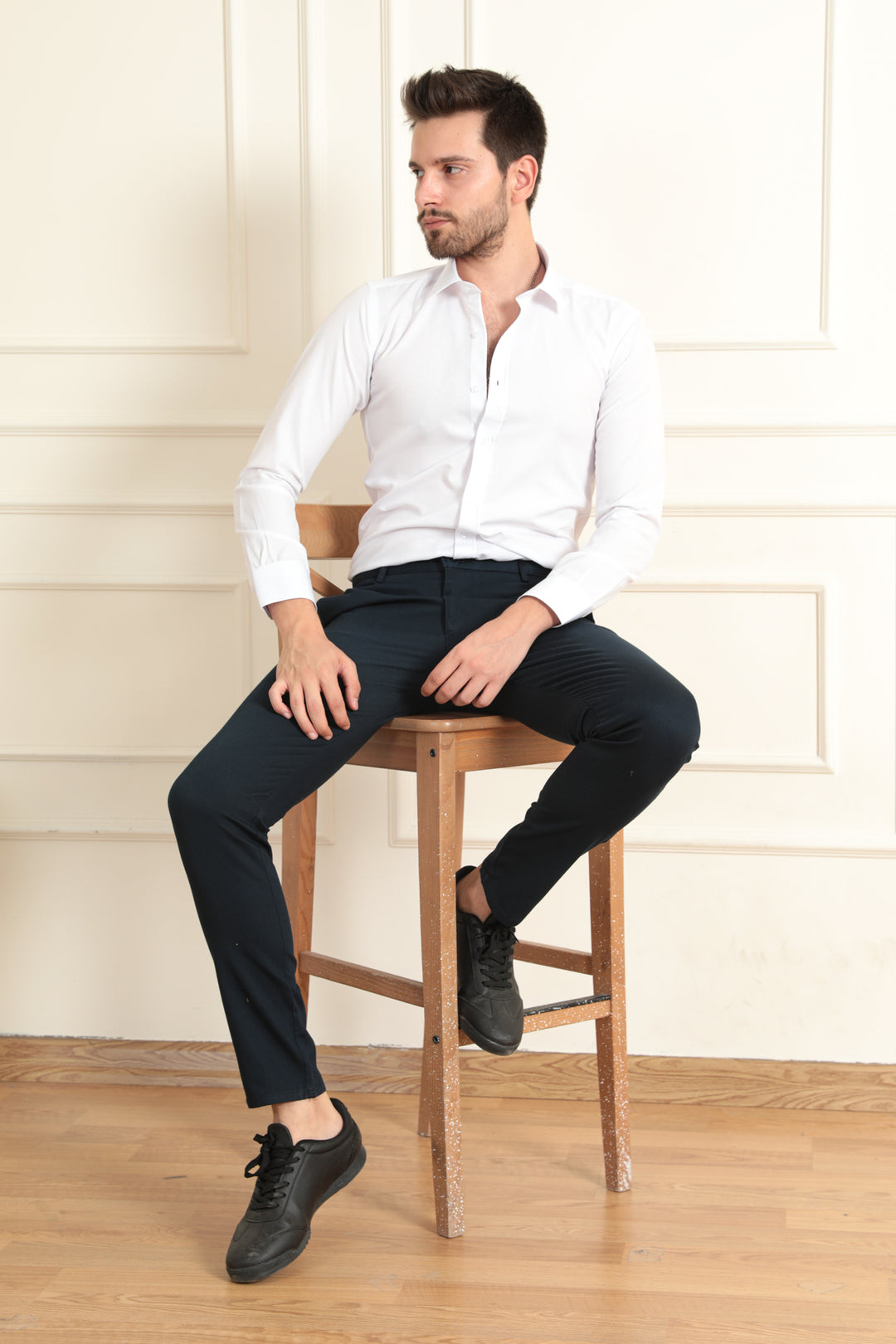 MPL Men's Patterned Shirt with 4 Buttons - Cleveland