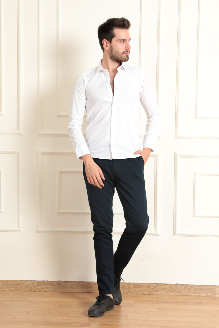 MPL Men's Patterned Shirt with 4 Buttons - Cleveland