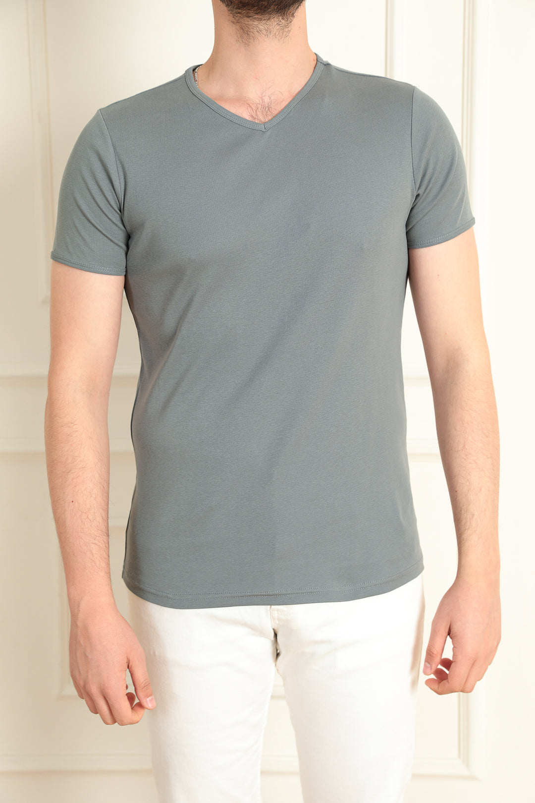 MPL Men's Modern Fit V-Neck T-shirt 2144 - Villareal