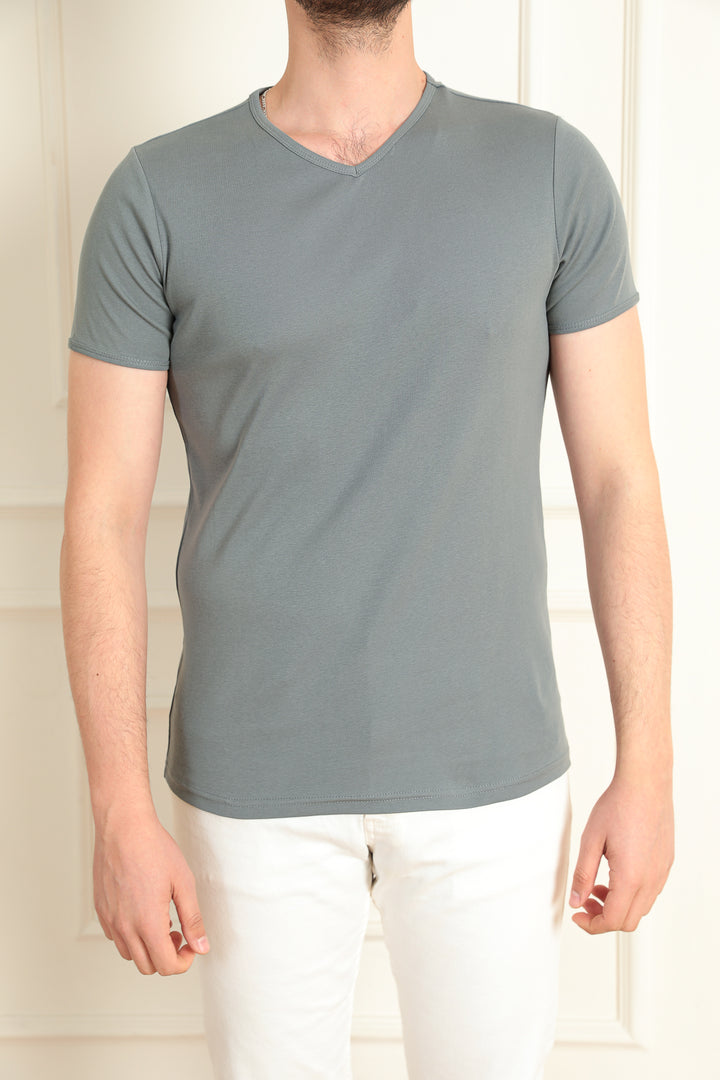 MPL Men's Modern Fit V-Neck T-shirt 2144 - Villareal