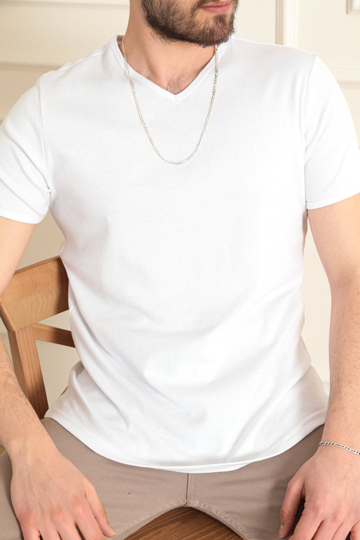 MPL Men's Modern Fit V-Neck T-shirt 2144 - Carini