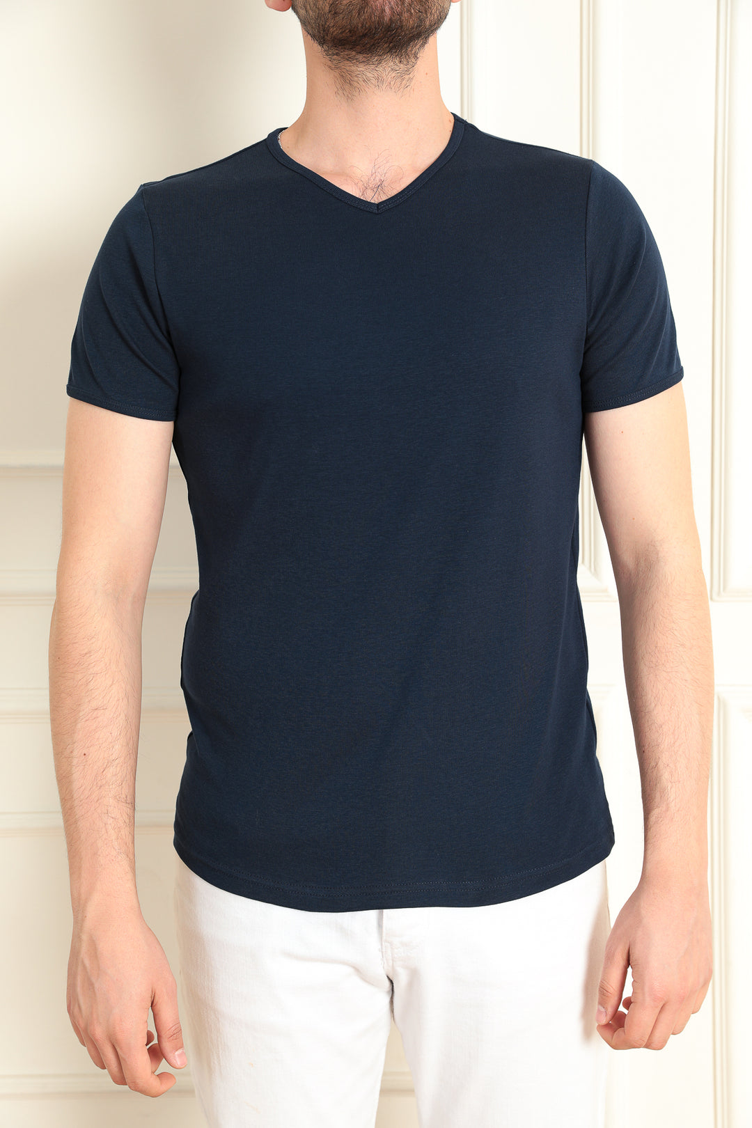 MPL Men's Modern Fit V-Neck T-shirt 2144 - Biel/Bienne
