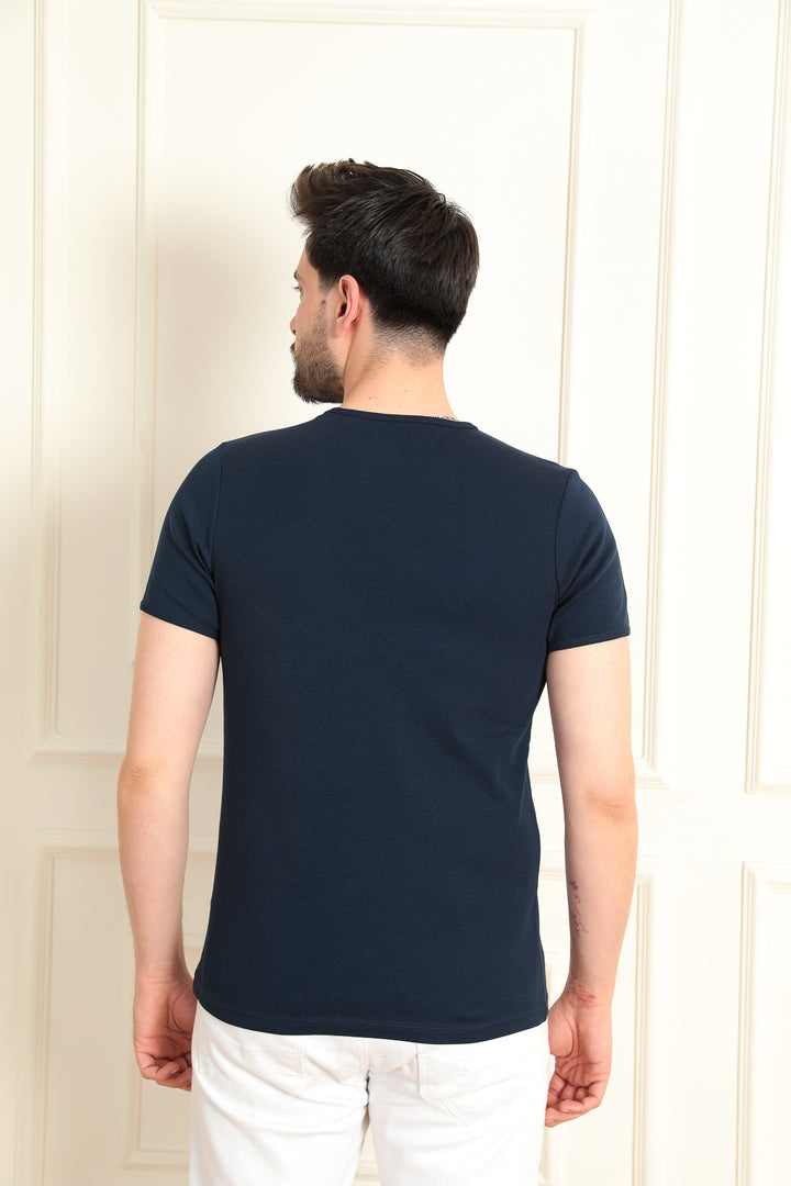 MPL Men's Modern Fit V-Neck T-shirt 2144 - Biel/Bienne
