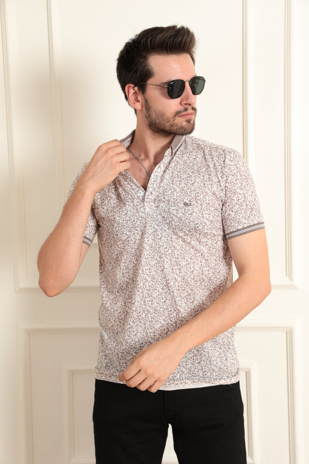 MPL Men's Polo Neck T-shirt 8033 - Bayamón