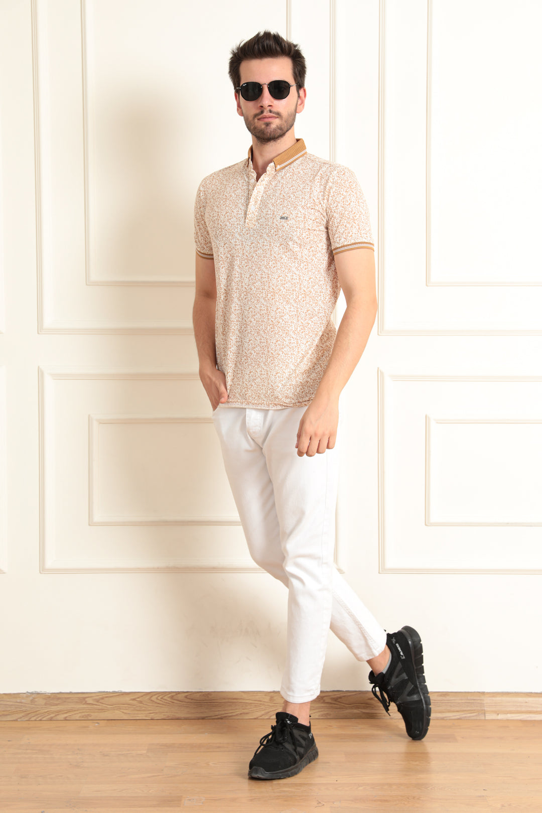 MPL Men's Polo Neck T-shirt 8033 - Campbell