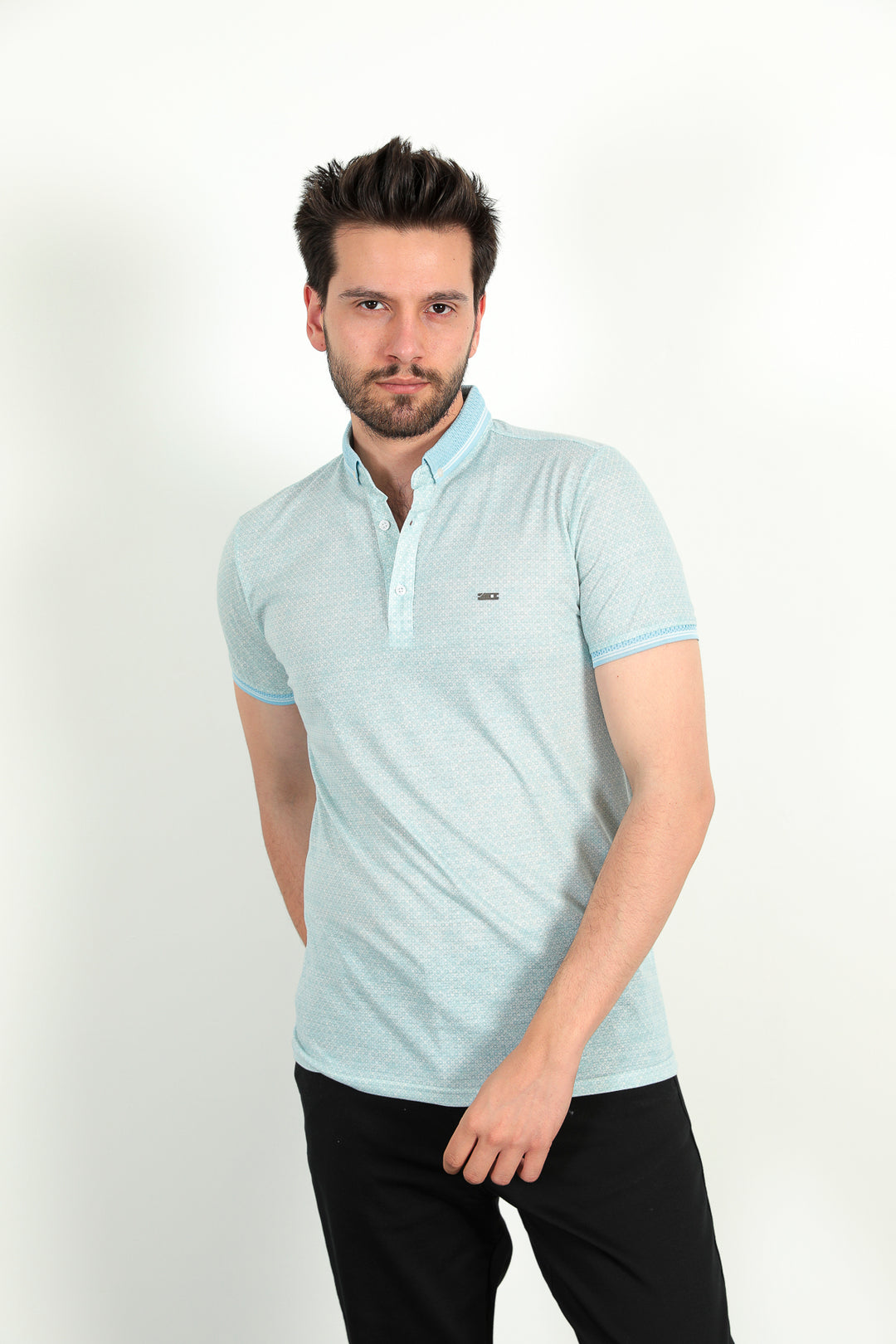 MPL Men's Polo Neck T-shirt 8034 - Pittsburgh