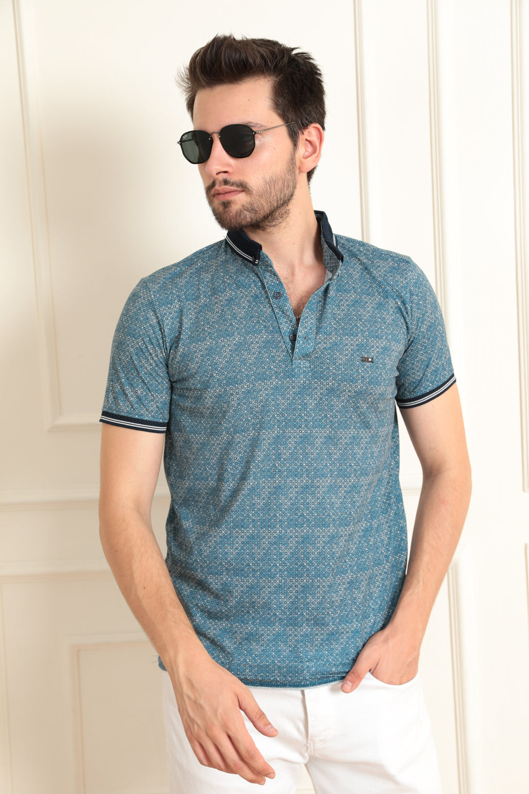 MPL Men's Polo Neck T-shirt 8034 - Chenalhó