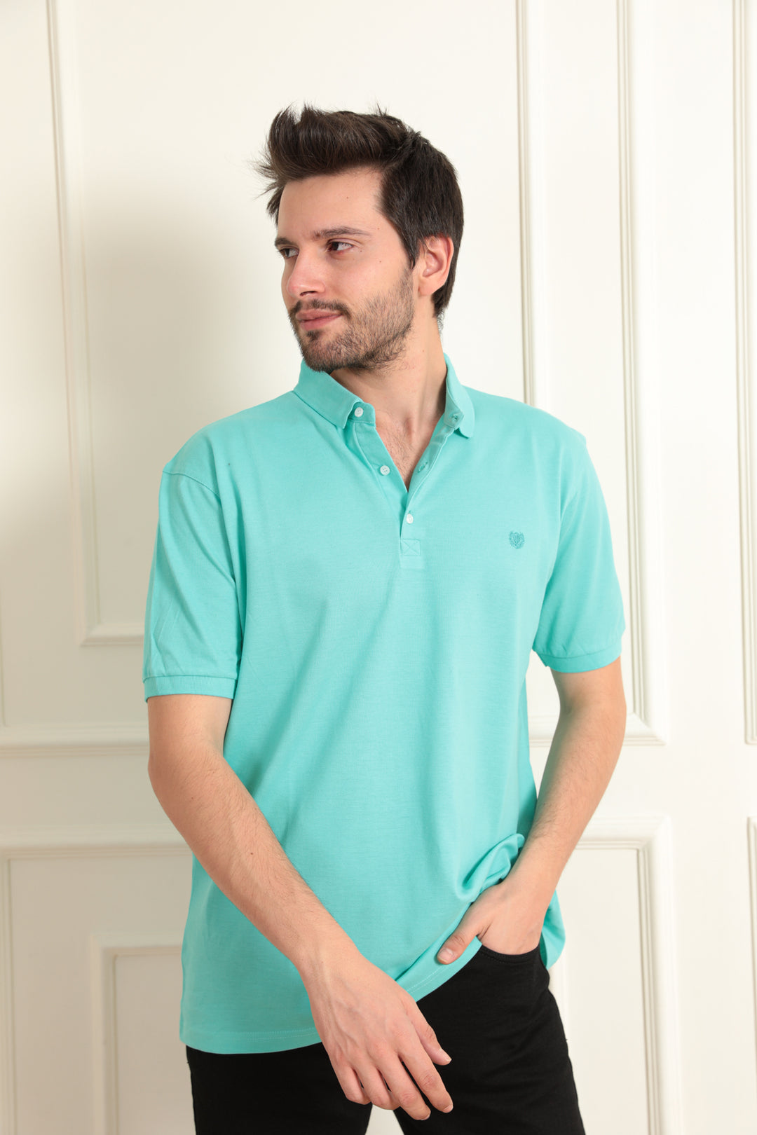 MPL Men's Plus Size Polo Neck T-shirt 1012 - Coachella