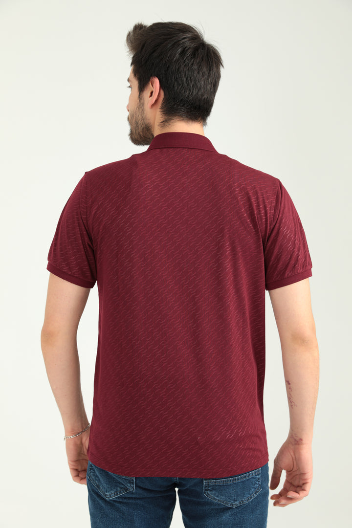 MPL Men's Jacquard Polo Neck T-shirt 2300 - Durham