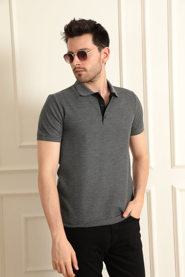 MPL Men's Waffle Polo Neck T-shirt 2324 - Berlin
