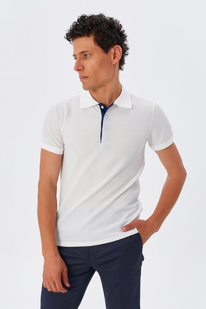 MPL Men's Waffle Polo Neck T-shirt 2324 - Houten