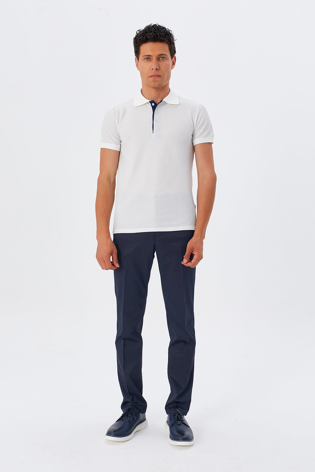 MPL Men's Waffle Polo Neck T-shirt 2324 - Houten