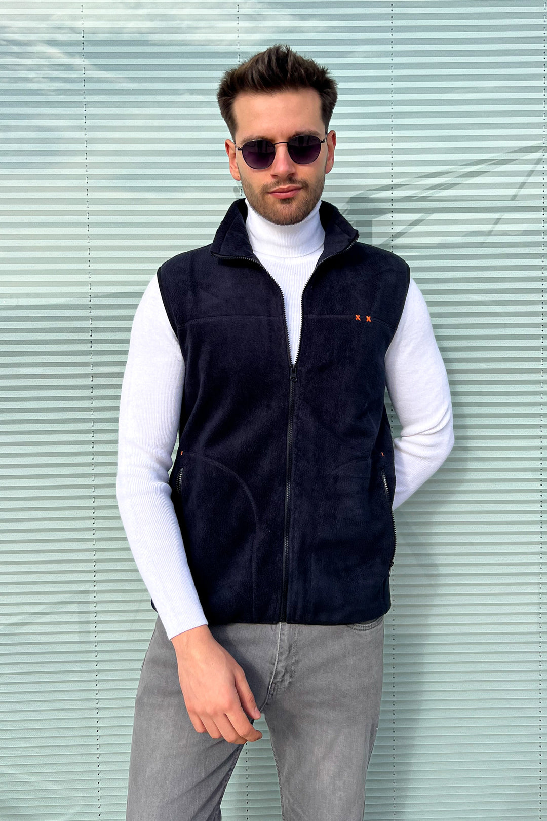 MPL Men's Polar Zippered Vest 4005 - Sassuolo